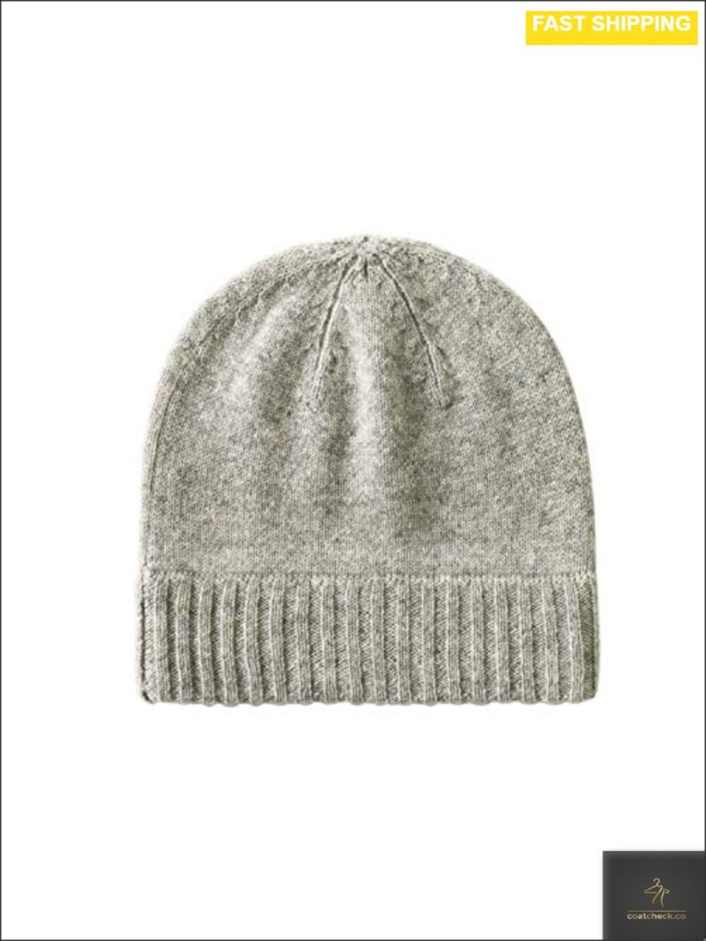 100% Cashmere Ribbed Knit Beanie Soft Lightweight Winter Cap